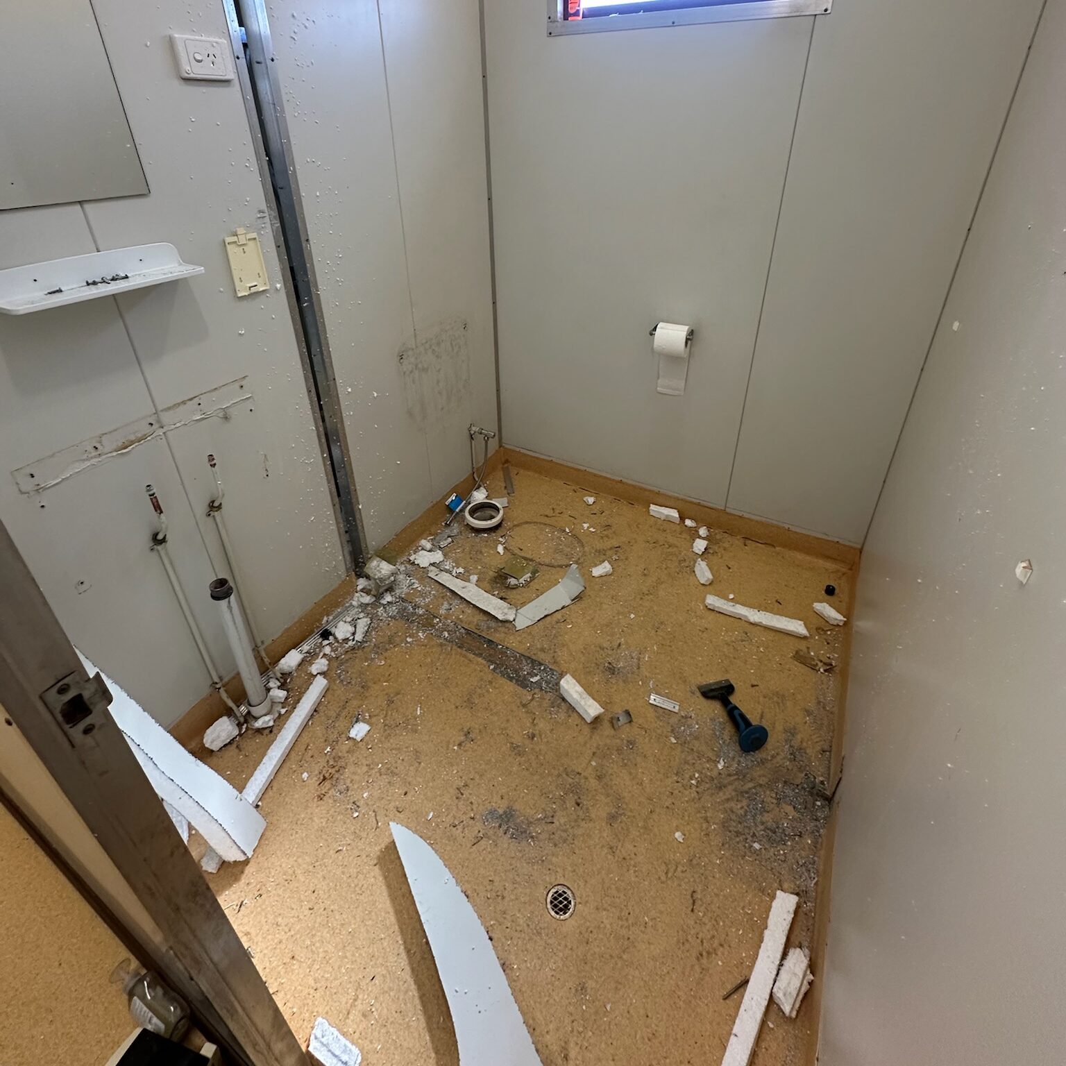Bonya School bathroom after renovation, Northern Territory